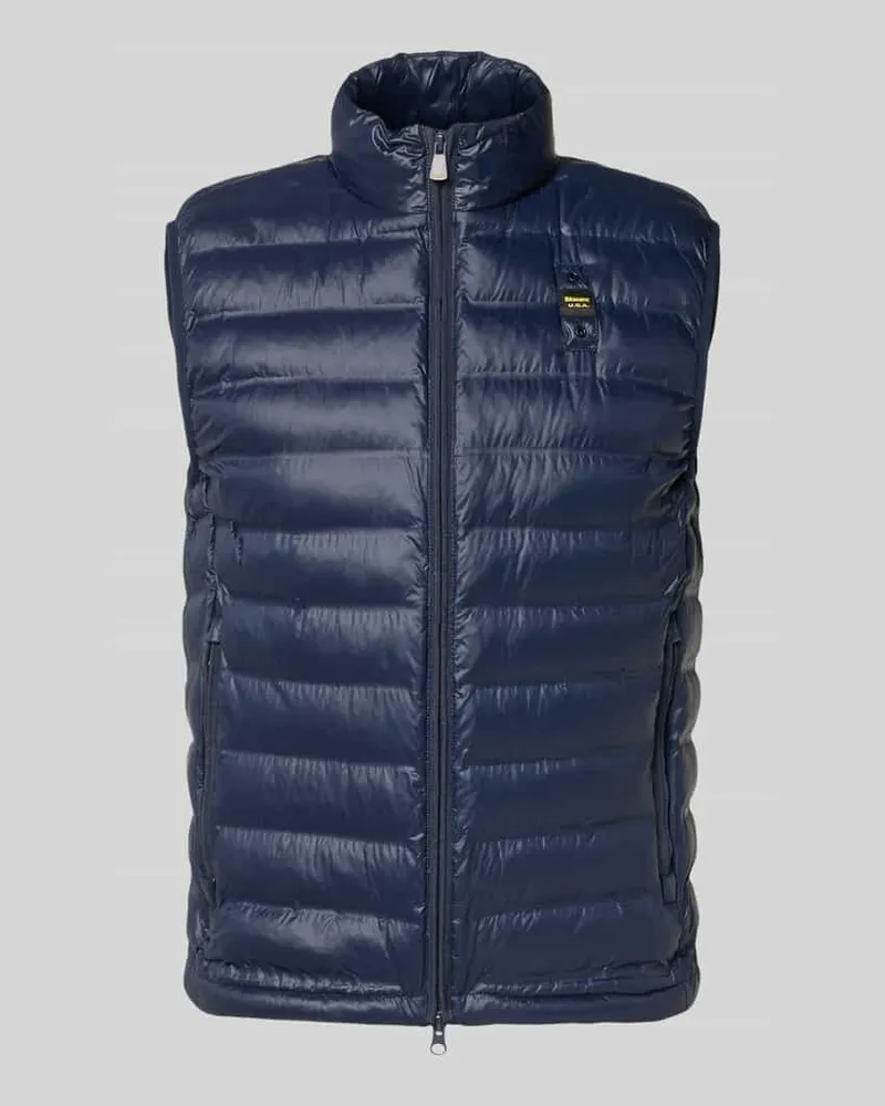 Blauer Steppweste mit Zweiwege-Reißverschluss Modell 'Arvale Marine