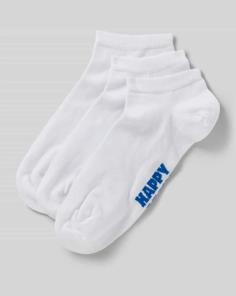 Happy Socks Sneakersocken mit Label-Print im 3er-Pack 