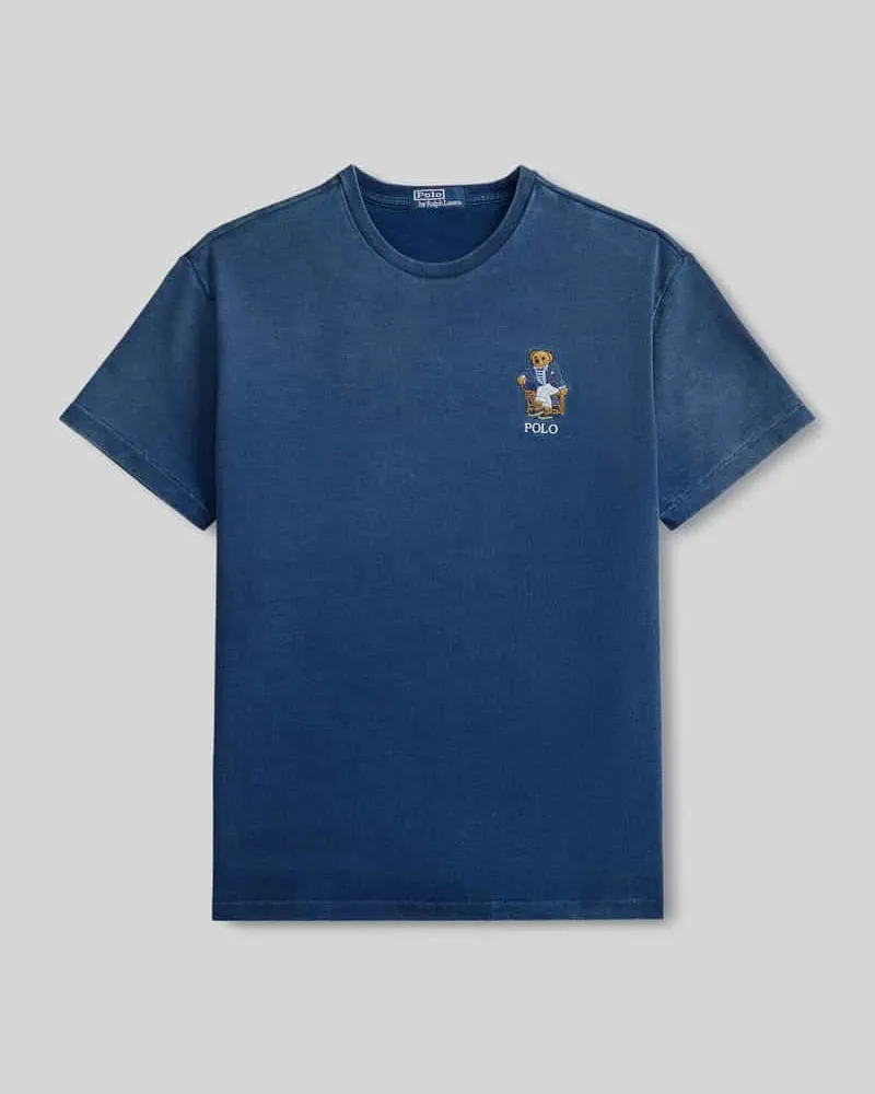 Ralph Lauren Relaxed Fit T-Shirt aus reiner Baumwolle Marine