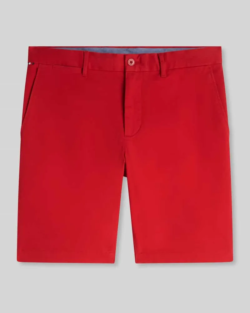 Tommy Hilfiger Slim Fit Bermudas aus Baumwoll-Mix Rot