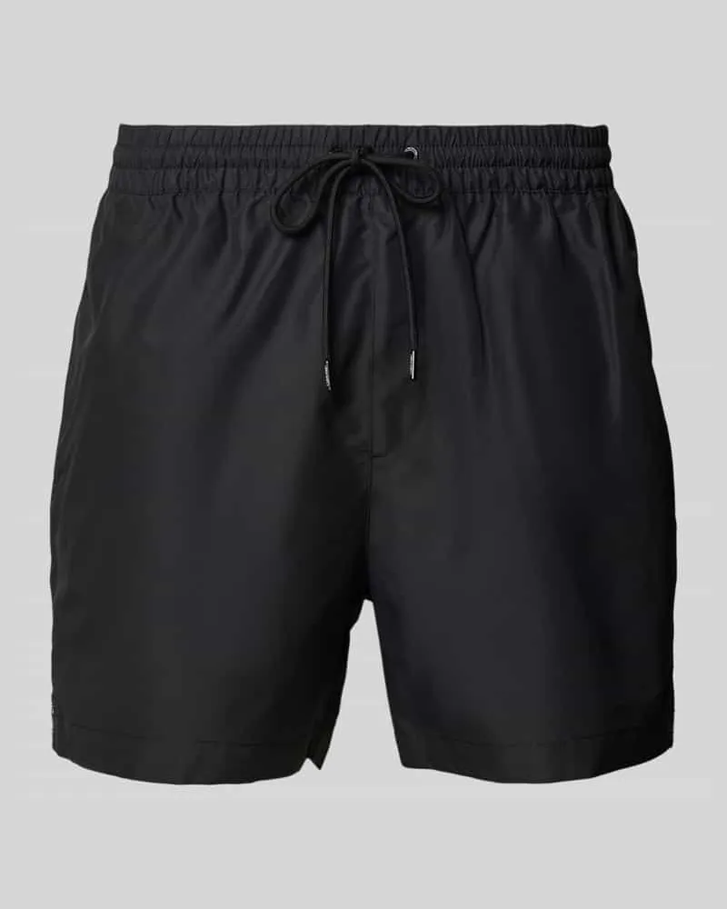 Calvin Klein Badehose mit Label-Print 