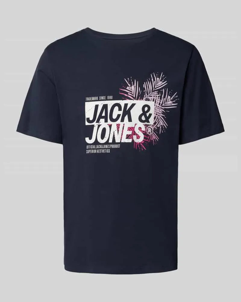 Jack & Jones T-Shirt mit Label-Print Modell 'JAXON 