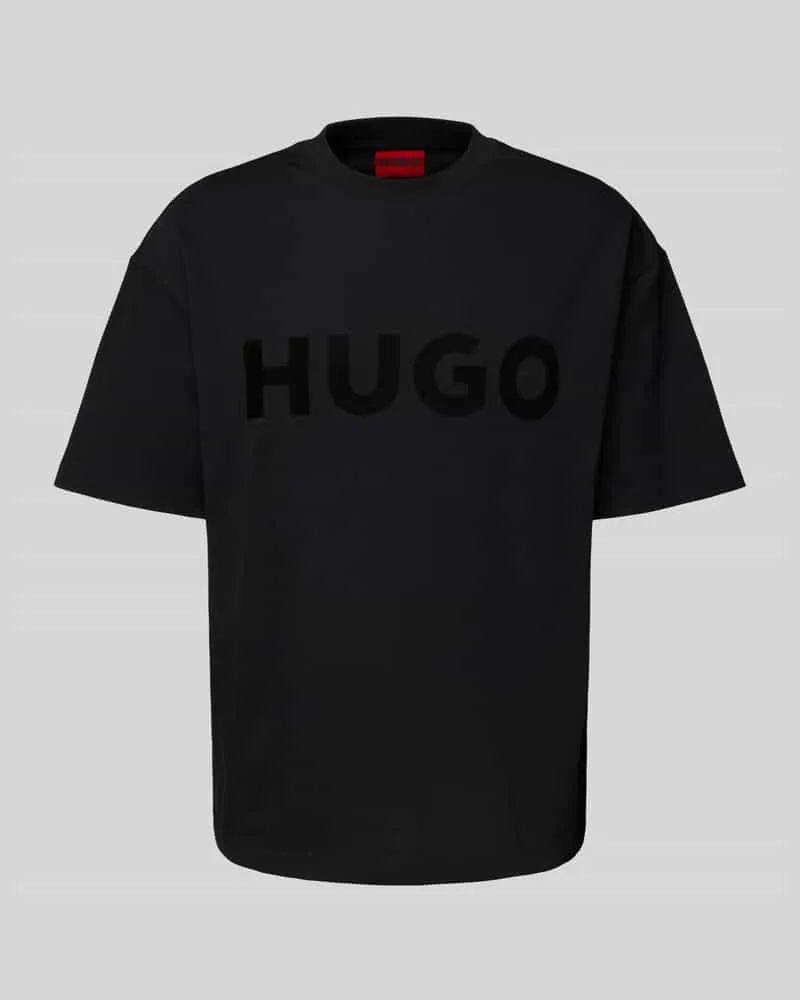 HUGO BOSS Oversized T-Shirt mit Label-Print Modell 'Dinkee 