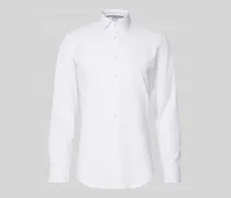 Slim Fit Business-Hemd mit Kentkragen