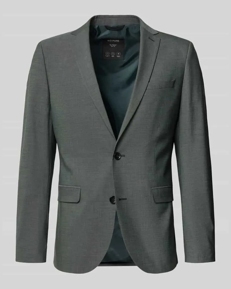 S.Oliver Slim Fit Sakko mit Viskose-Anteil Modell 'S PURE Dunkelgruen
