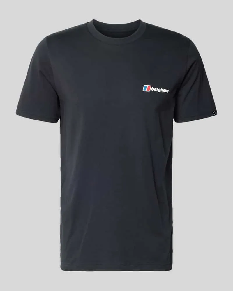 Berghaus T-Shirt mit Logo und Rundhalsausschnitt Black