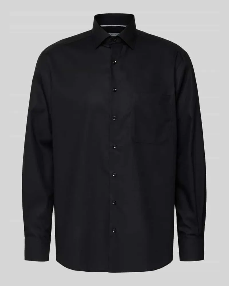 Eterna Comfort Fit Businesshemd aus Popeline Black
