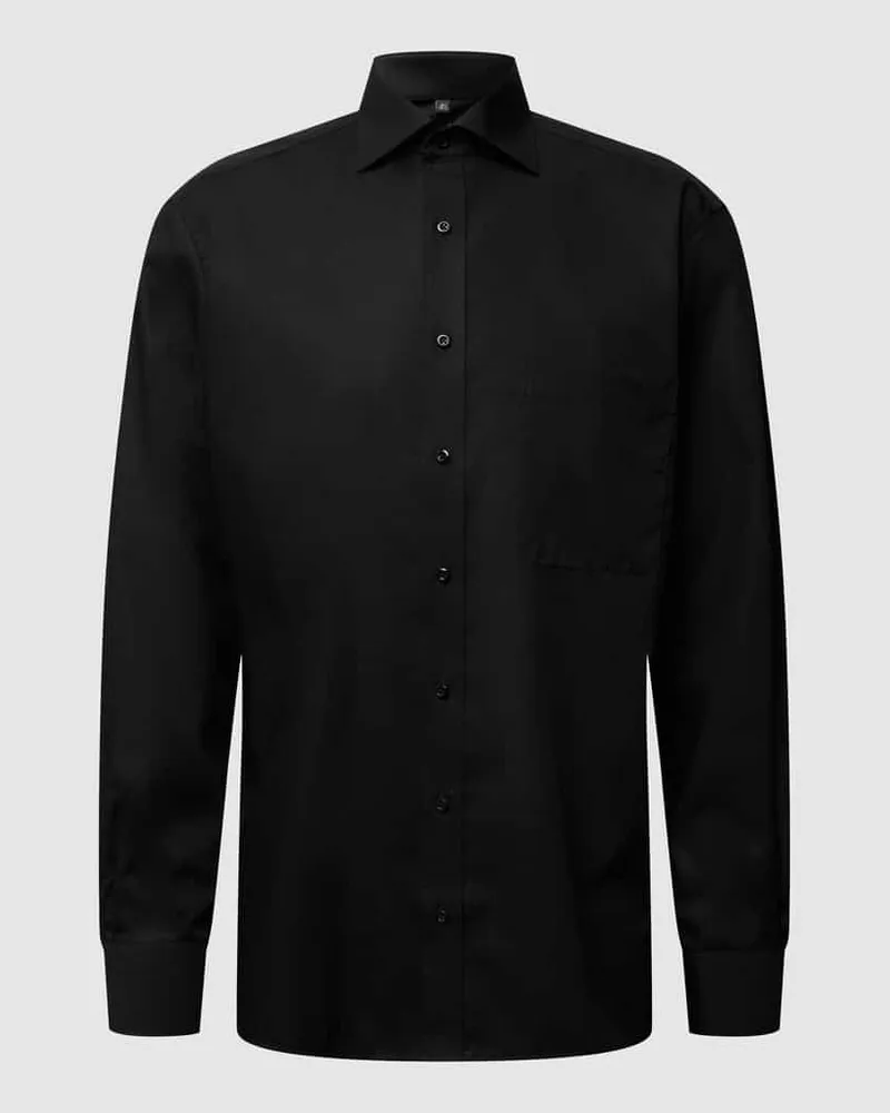 Eterna Comfort Fit Businesshemd aus Popeline Black
