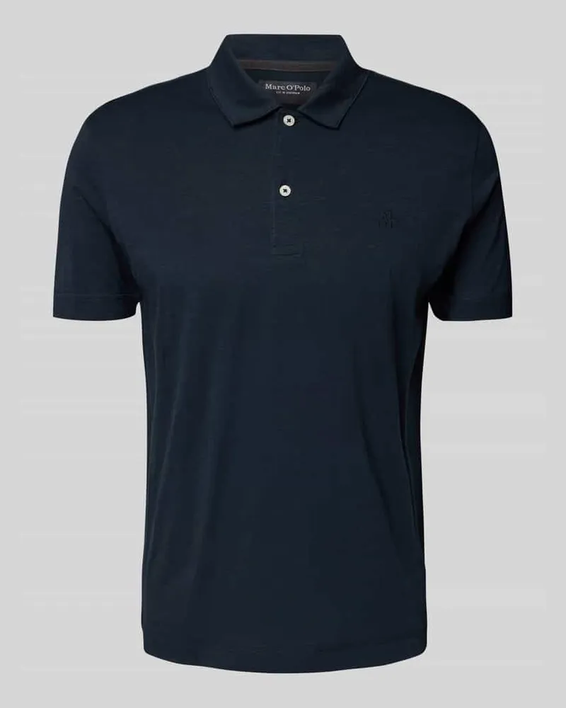 Marc O'Polo Regular Fit Poloshirt aus reiner Baumwolle Marine