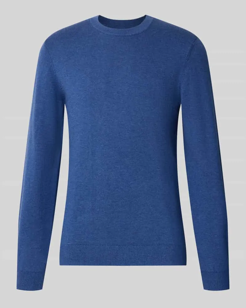 McNeal Strickpullover aus Baumwoll-Kaschmir-Mix mit Rundhalsausschnitt Marine
