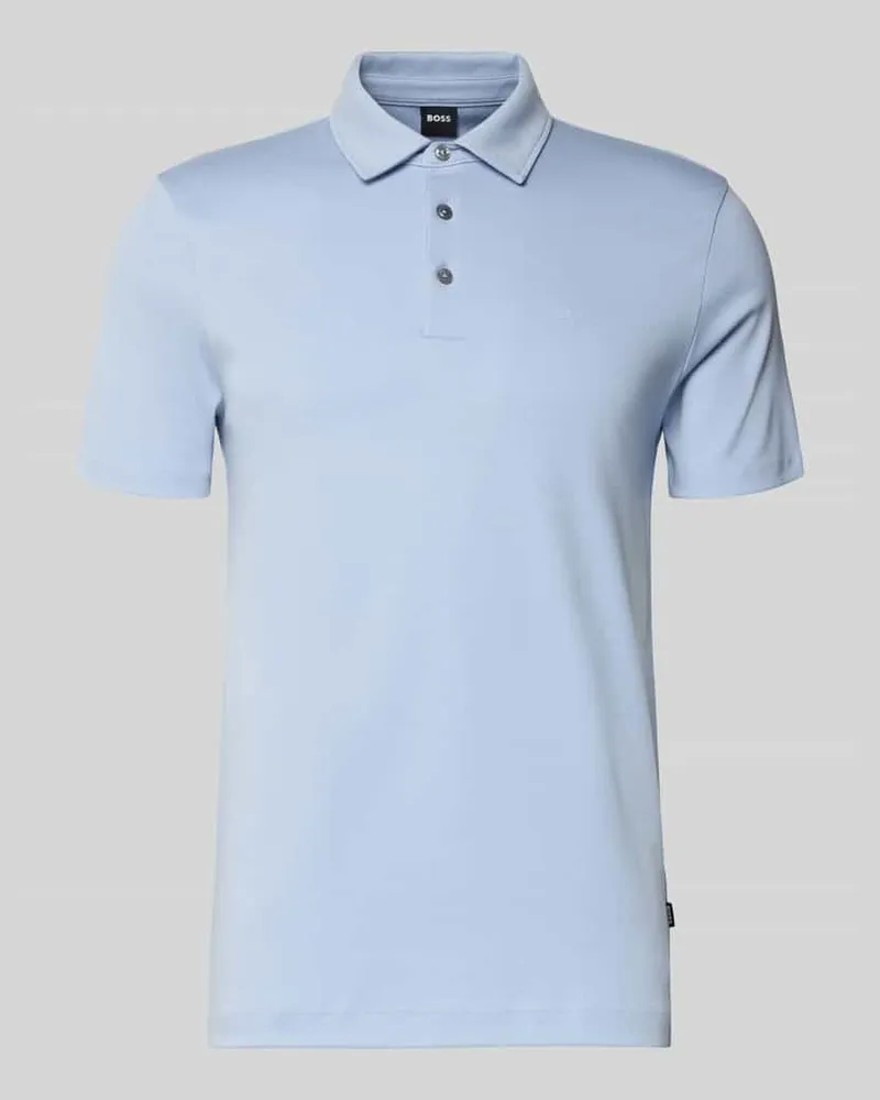 HUGO BOSS Regular Fit Poloshirt aus reiner Baumwolle Modell 'PALOSH Flieder