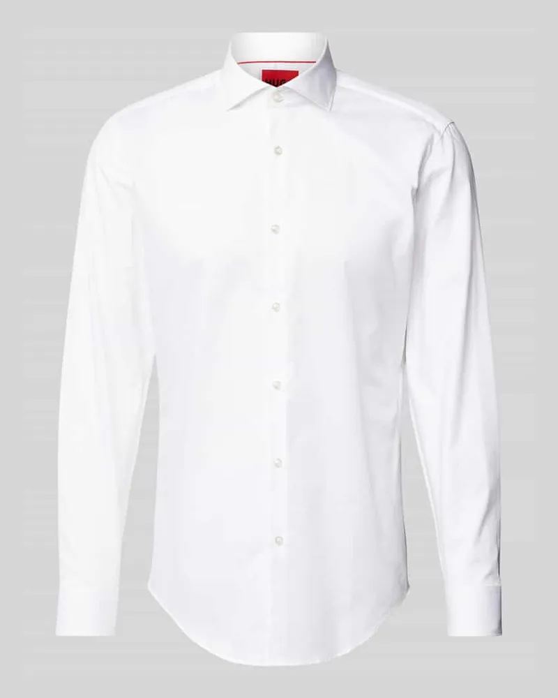 HUGO BOSS Slim Fit Business-Hemd mit Haifischkragen Modell 'Kason 