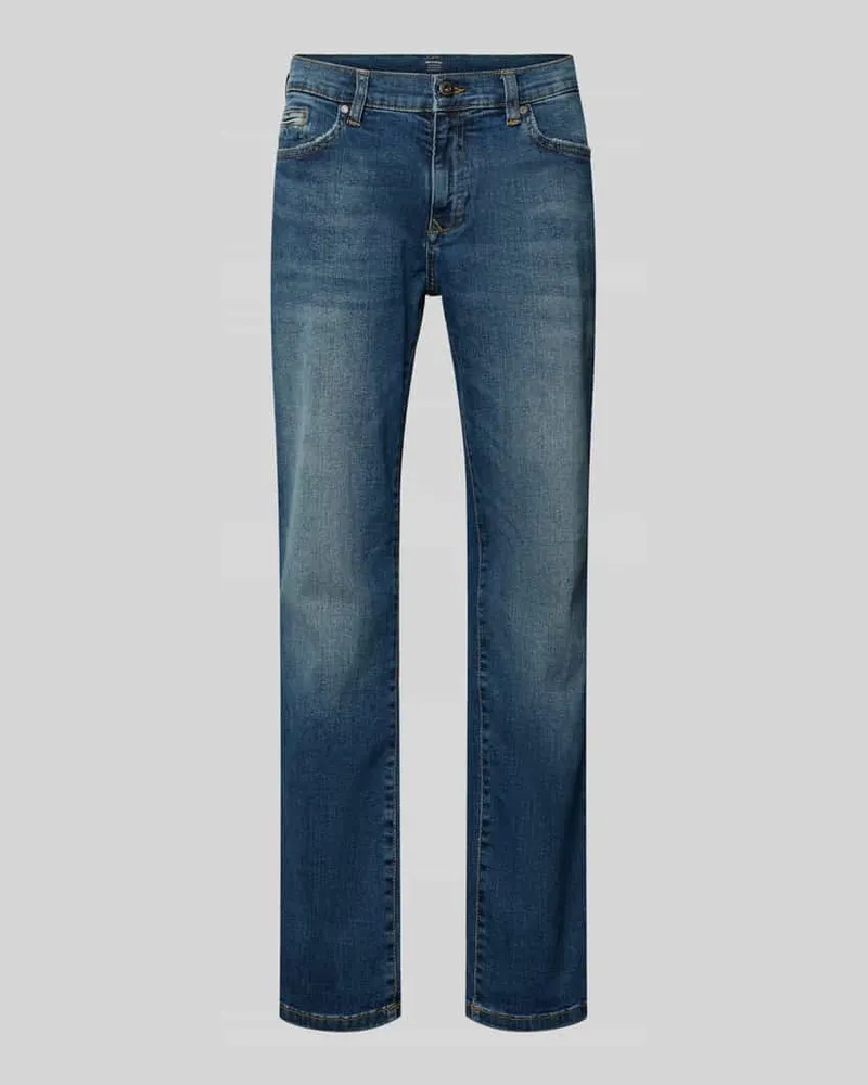 McNeal Regular Fit Jeans mit Eingrifftaschen Rauchblau