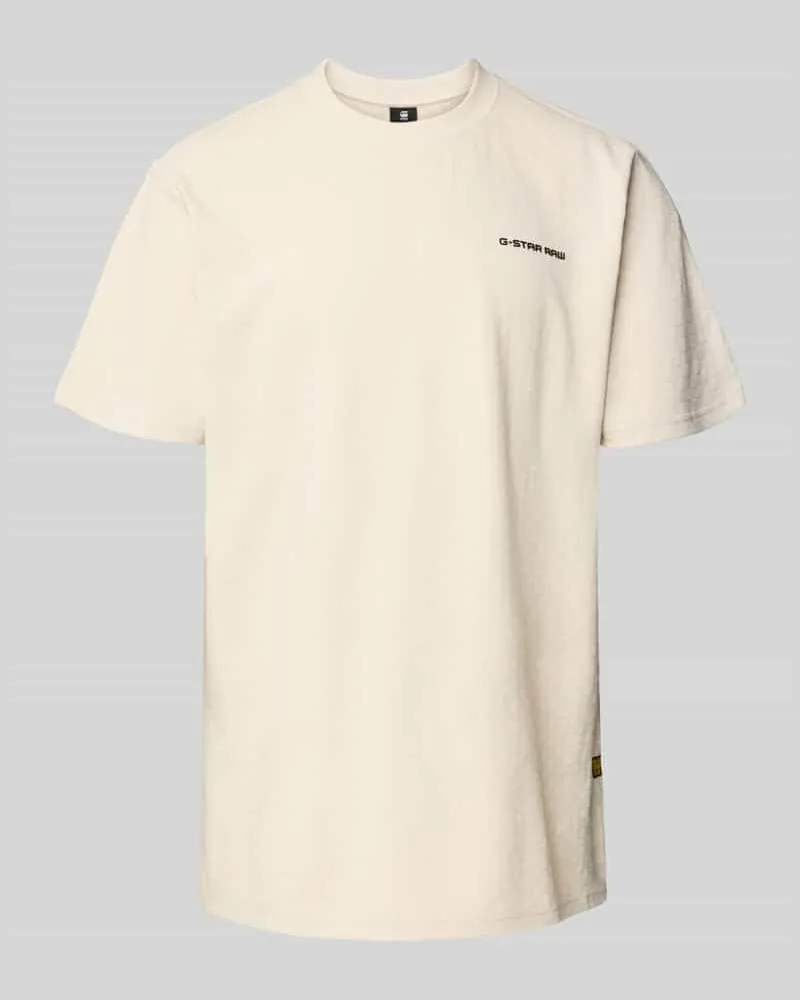 G-STAR RAW Loose Fit T-Shirt mit Rundhalsausschnitt Offwhite