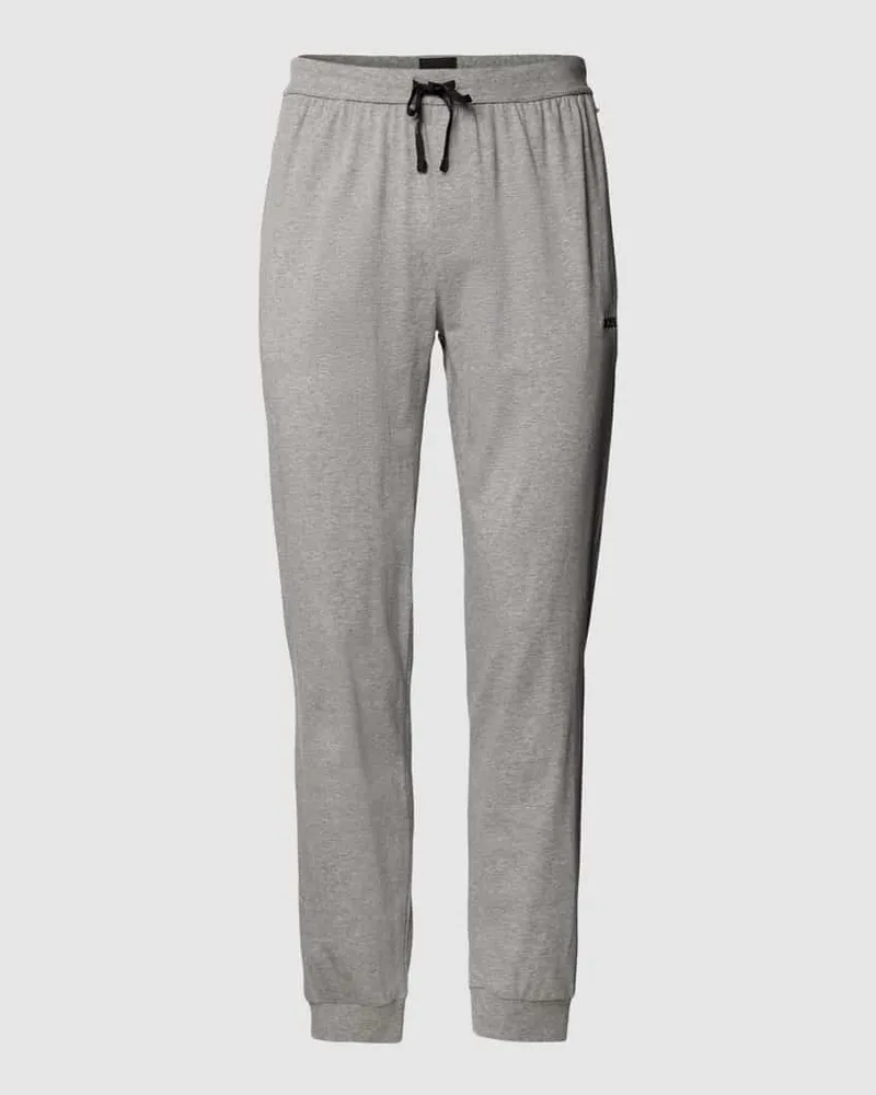 HUGO BOSS Sweatpants mit Label-Stitching Modell 'Mix&Match Mittelgrau