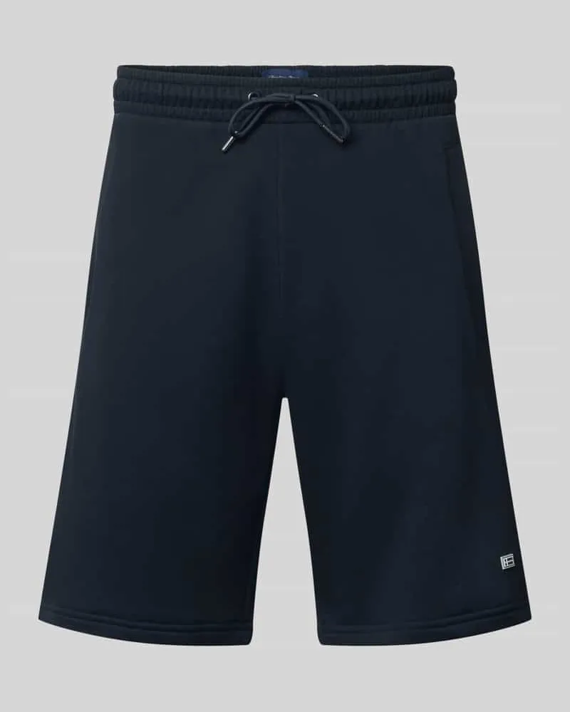 Christian Berg Sweatshorts mit Eingrifftaschen Black