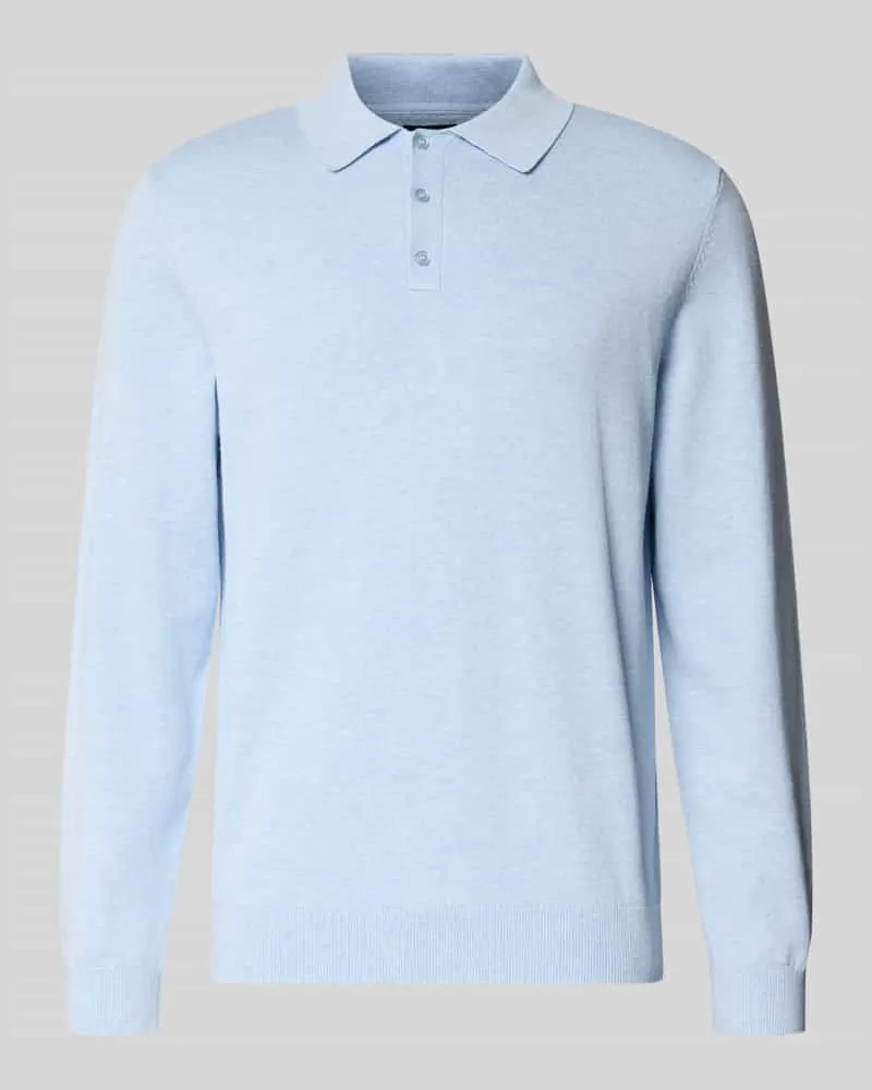 McNeal Regular Fit Strickpullover aus Baumwoll-Mix mit Kaschmir-Anteil Bleu