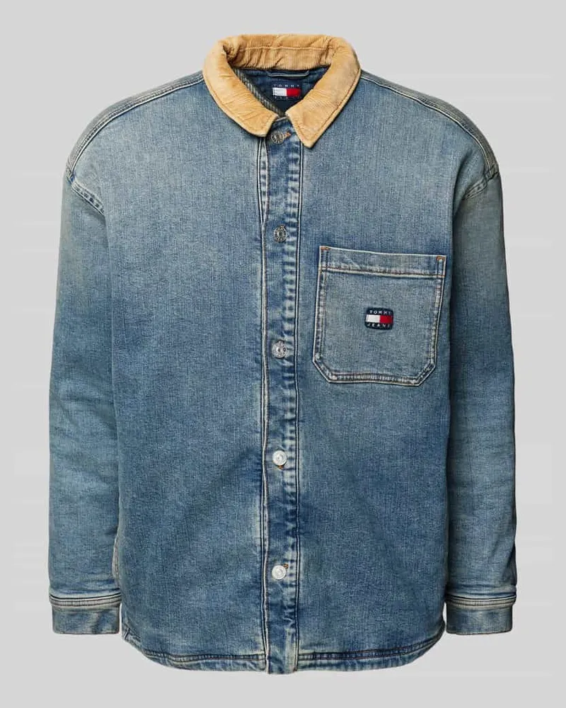 Tommy Hilfiger Jeansjacke mit aufgesetzter Brusttasche Modell 'COACH Jeansblau