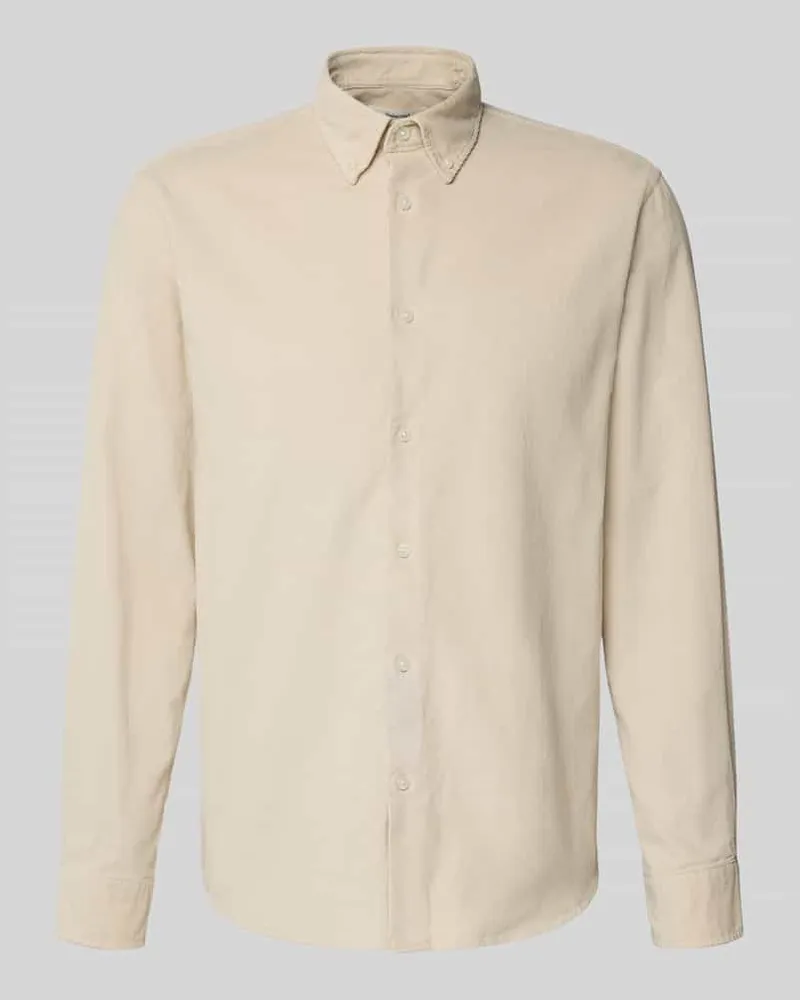 Selected Homme Regular Fit Cordhemd aus reiner Baumwolle Modell 'DANNI Offwhite