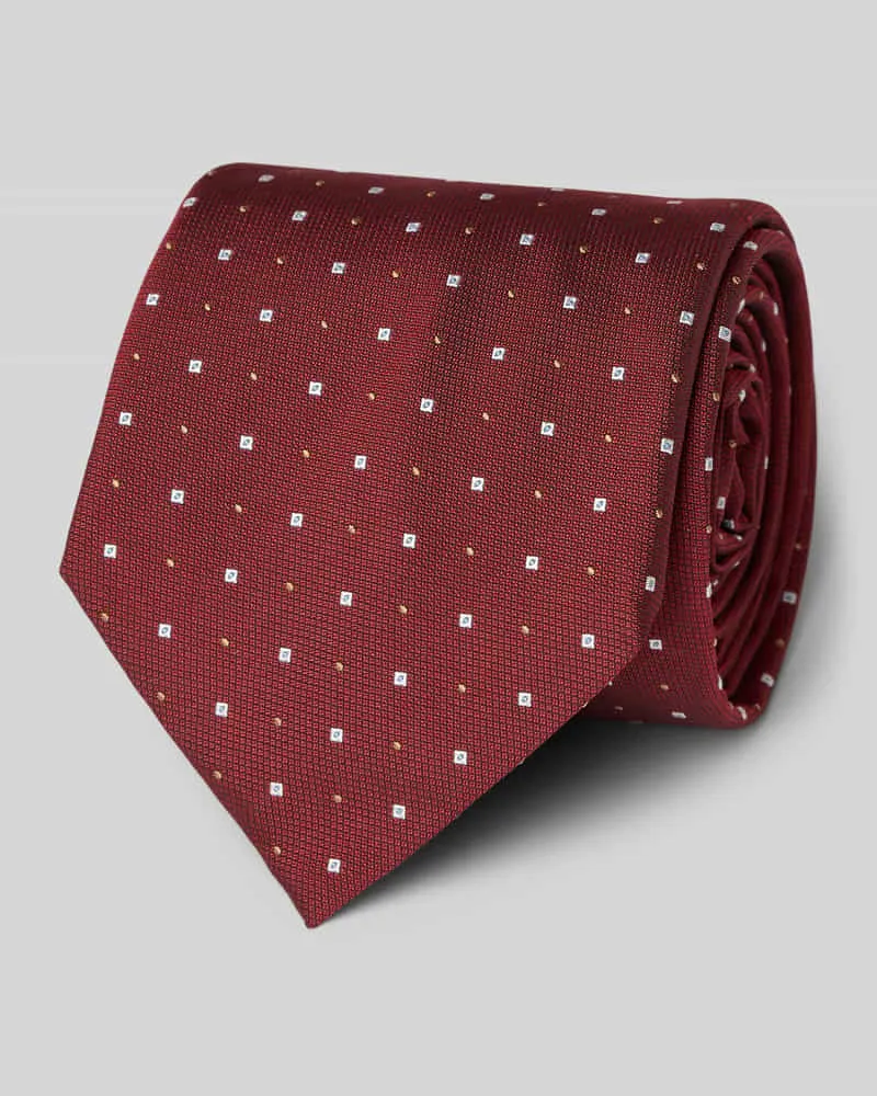HUGO BOSS Krawatte aus Seiden-Mix Rot
