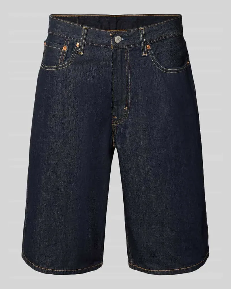Levi's Baggy Jeansshorts aus reiner Baumwolle Modell '470 Dunkelblau