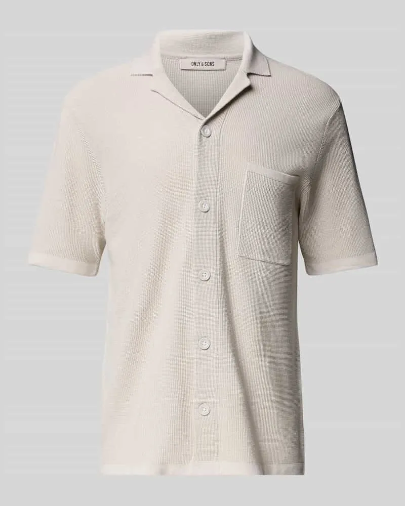 Only & Sons Regular Fit Freizeithemd mit Reverskragen Modell 'TONY 