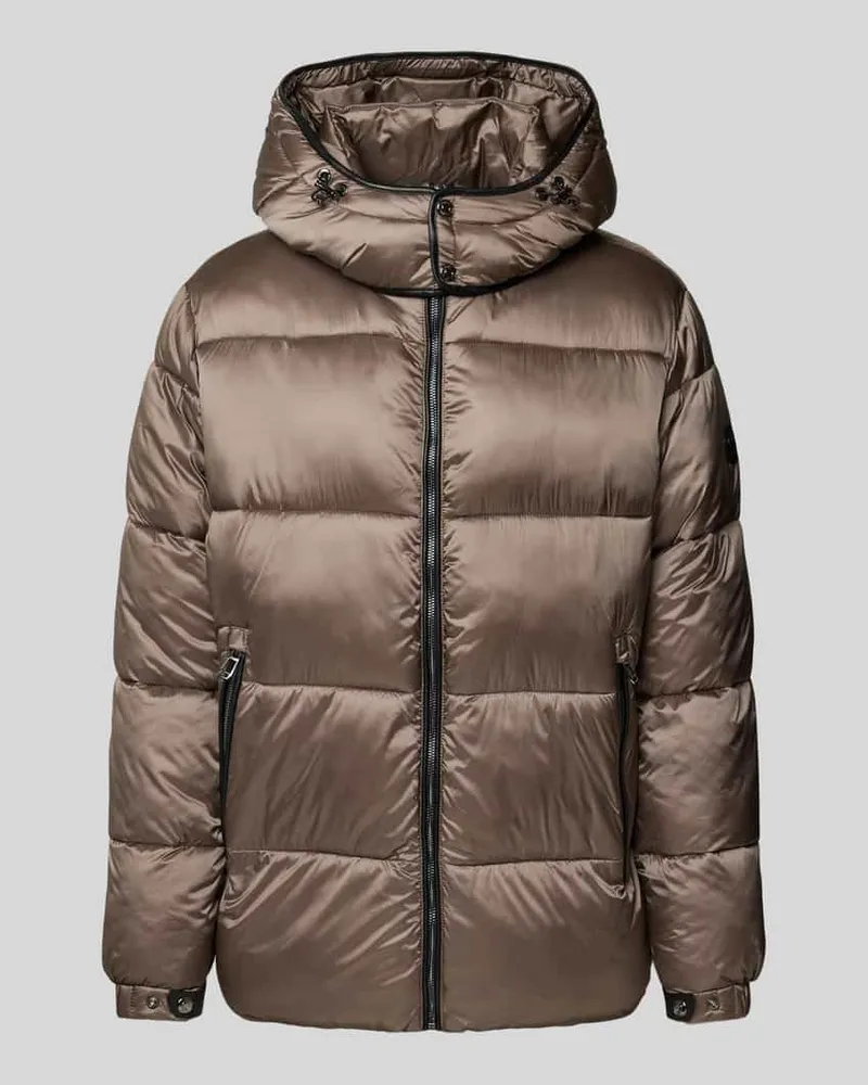 JOOP! Steppjacke mit Reißverschlusstaschen Mittelbraun