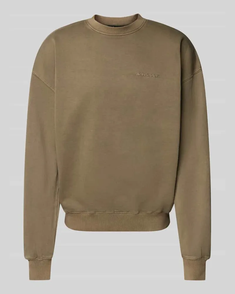 PEGADOR Oversized Sweatshirt mit Label-Stitching 