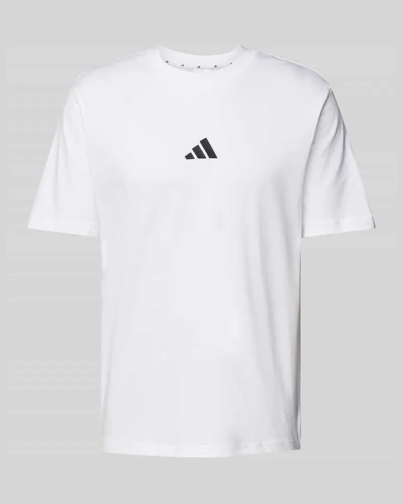 adidas T-Shirt mit Label-Stitching 