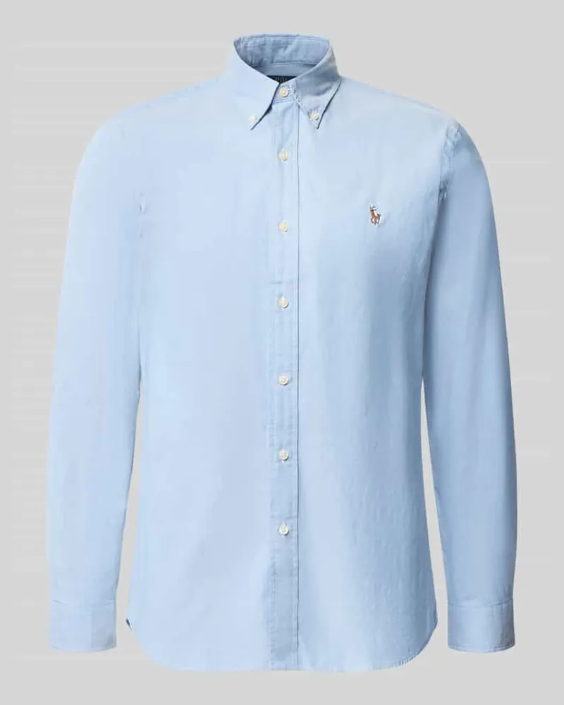 Ralph Lauren Regular Fit Freizeithemd aus Baumwoll-Mix Bleu