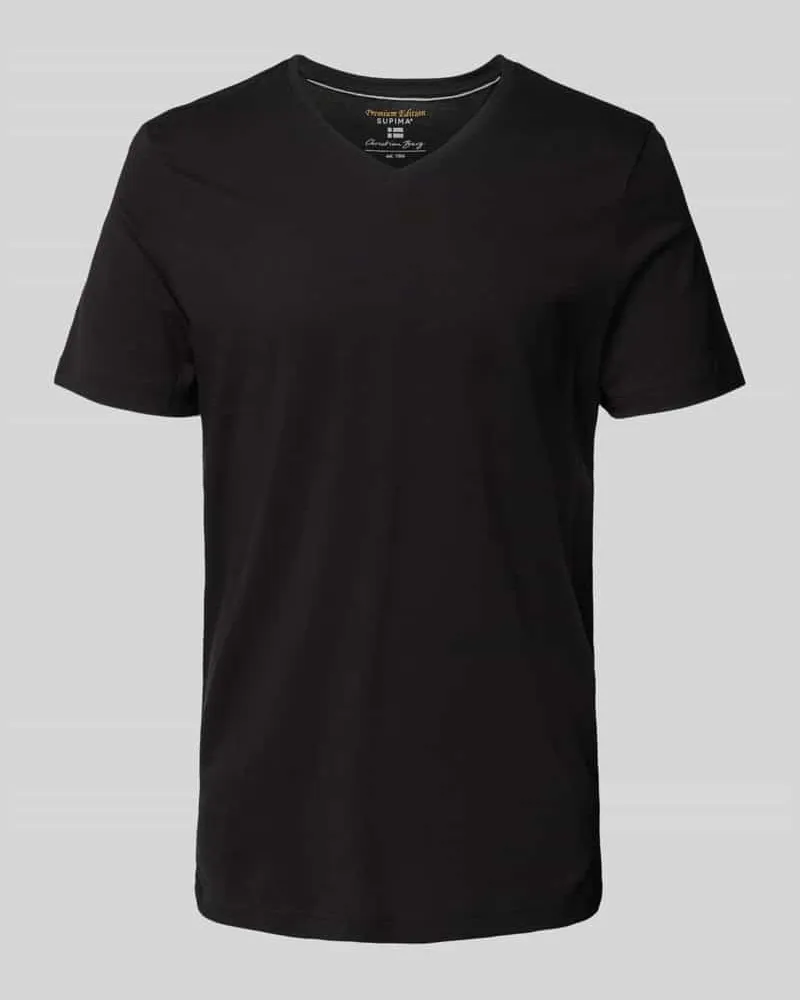 Christian Berg T-Shirt mit V-Ausschnitt 