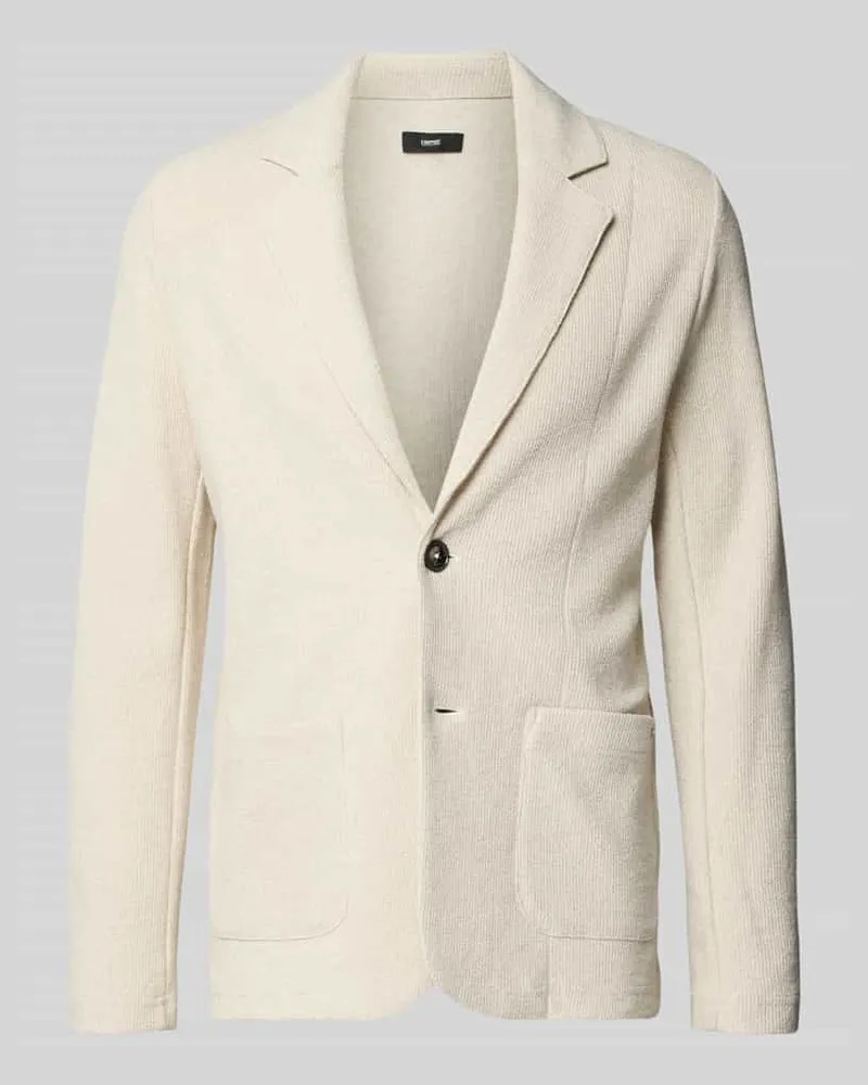 cinque 2-Knopf-Sakko mit Reverskragen Modell 'MORRET Beige
