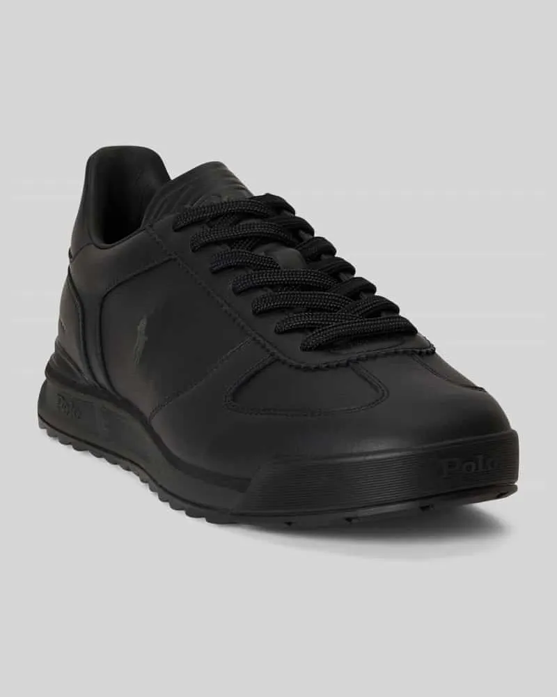 Ralph Lauren Sneaker aus Glattleder mit Schnürung Black
