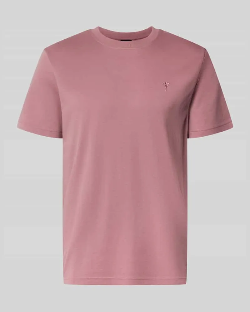 JOOP! T-Shirt mit Rundhalsausschnitt und Logo-Stitching Rosa