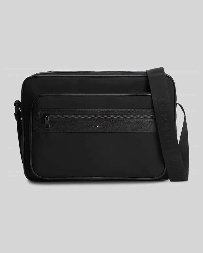 Tommy Hilfiger Umhängetasche mit Label-Schriftzug Modell 'TH REPREVE MESSENGER Black