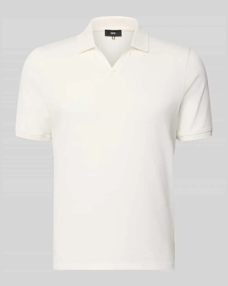 cinque Slim Fit Poloshirt mit Logo-Detail Modell 'Boll Weiss