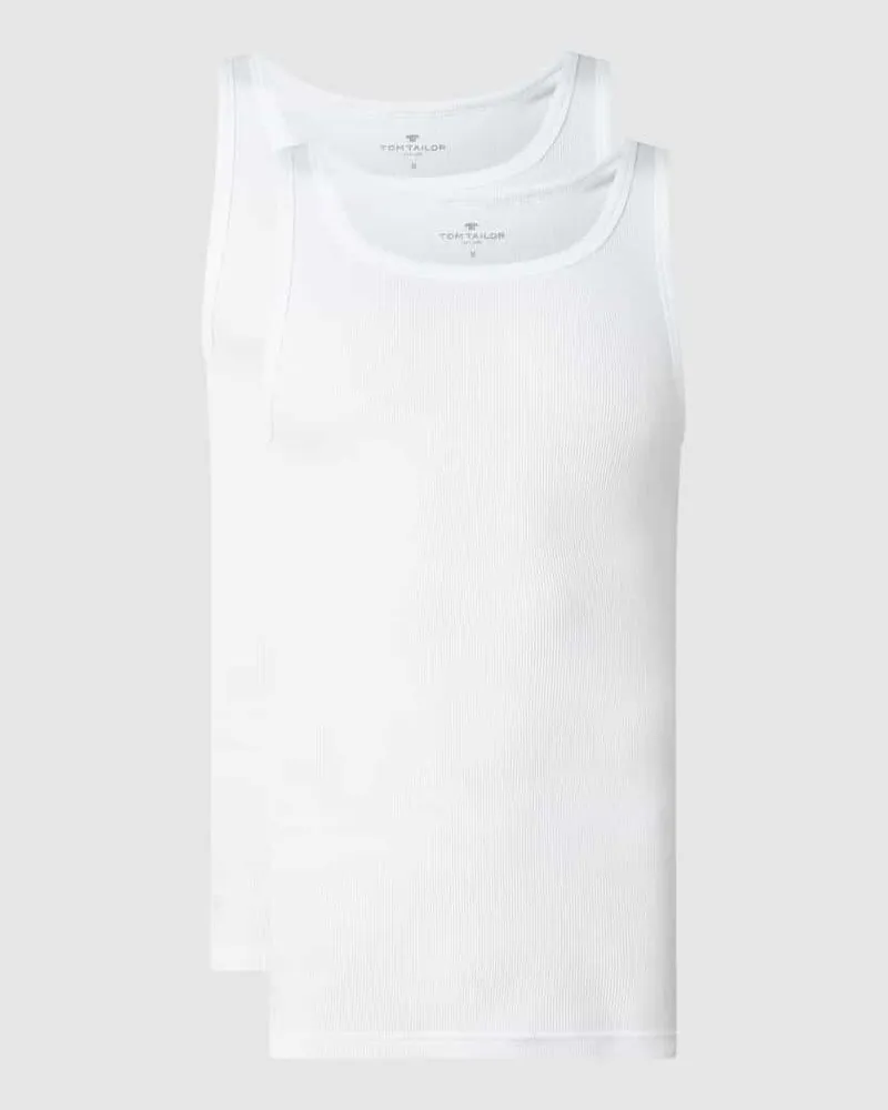 Tom Tailor Tanktop aus Baumwolle im 2er-Pack 