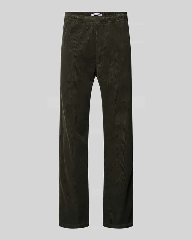 Samsøe & Samsøe Cordhose mit elastischem Bund Modell 'JABARI Dunkelgruen
