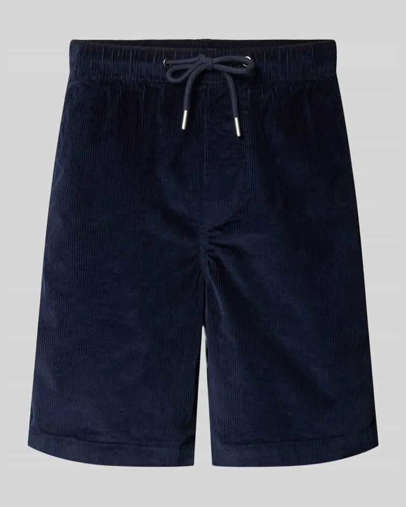 Selected Homme Regular Fit Sweatshorts aus Baumwoll-Mix Dunkelblau