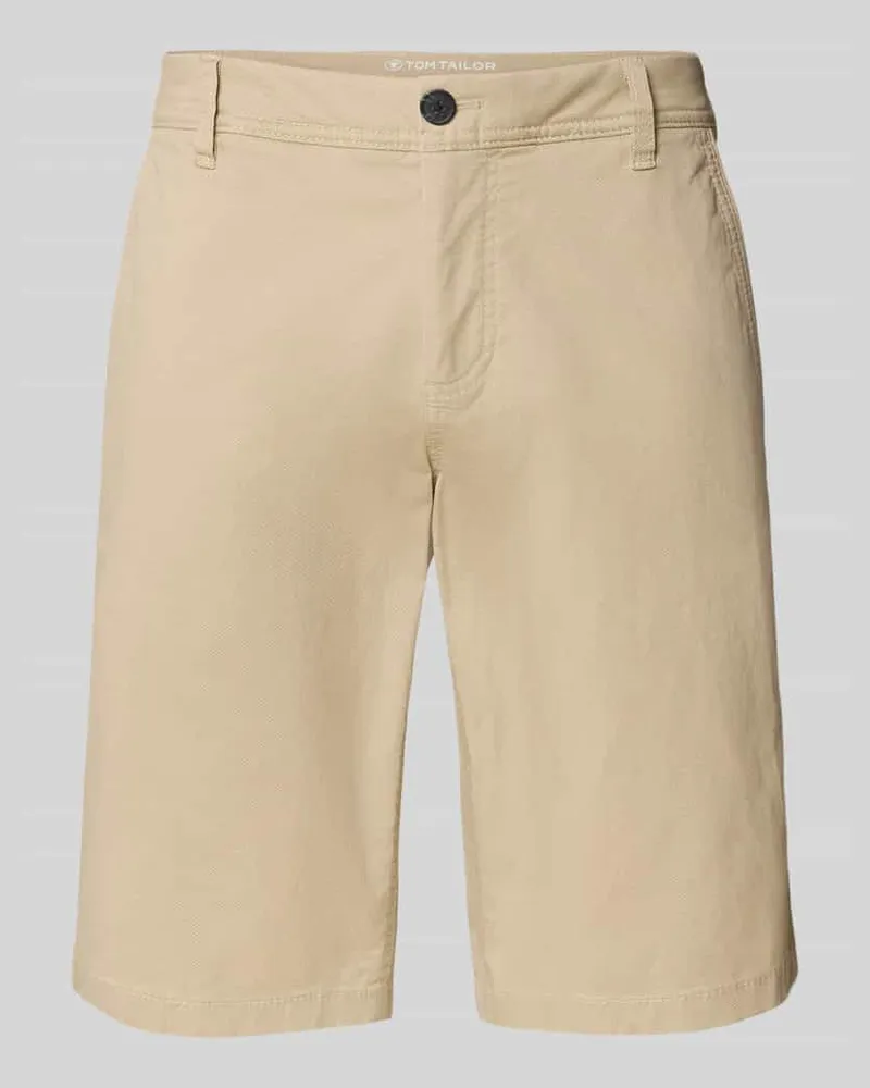 Tom Tailor Slim Fit Bermudas aus Baumwoll-Mix 