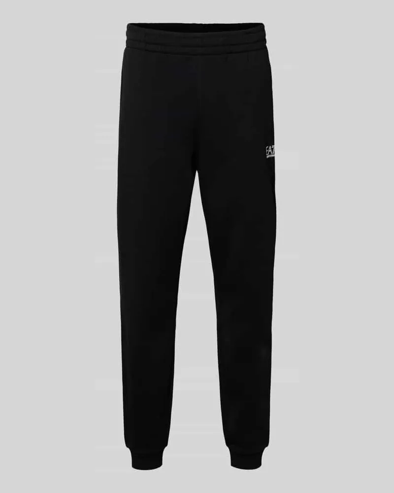 EA7 Sweatpants mit elastischem Bund Black