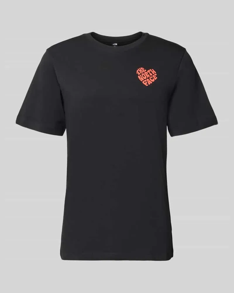 The North Face T-Shirt mit Label-Print und Rundhalsausschnitt Black