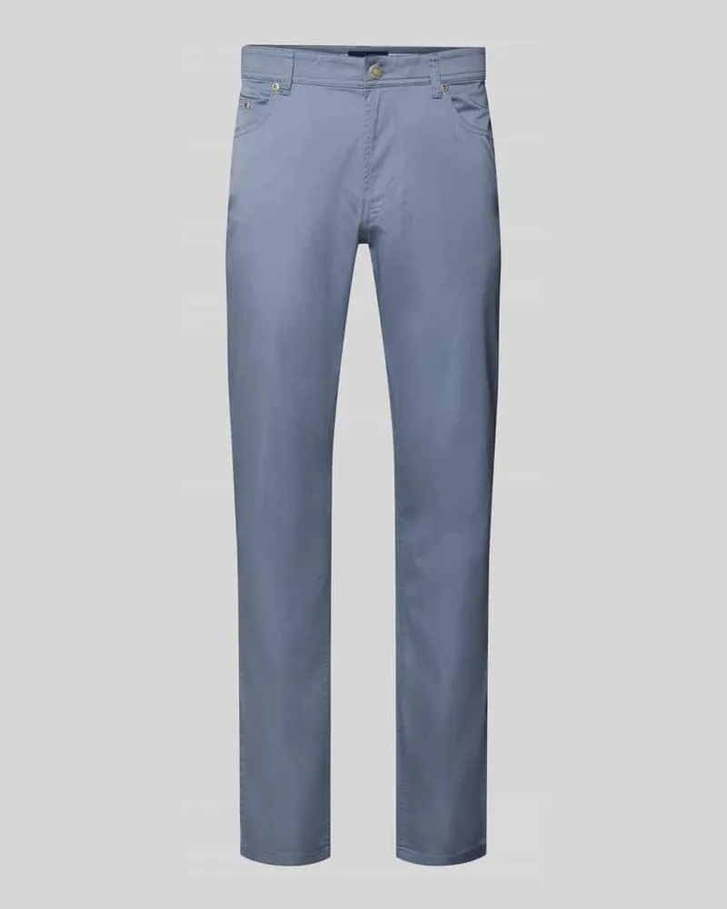 Christian Berg Hose mit Eingrifftaschen Bleu