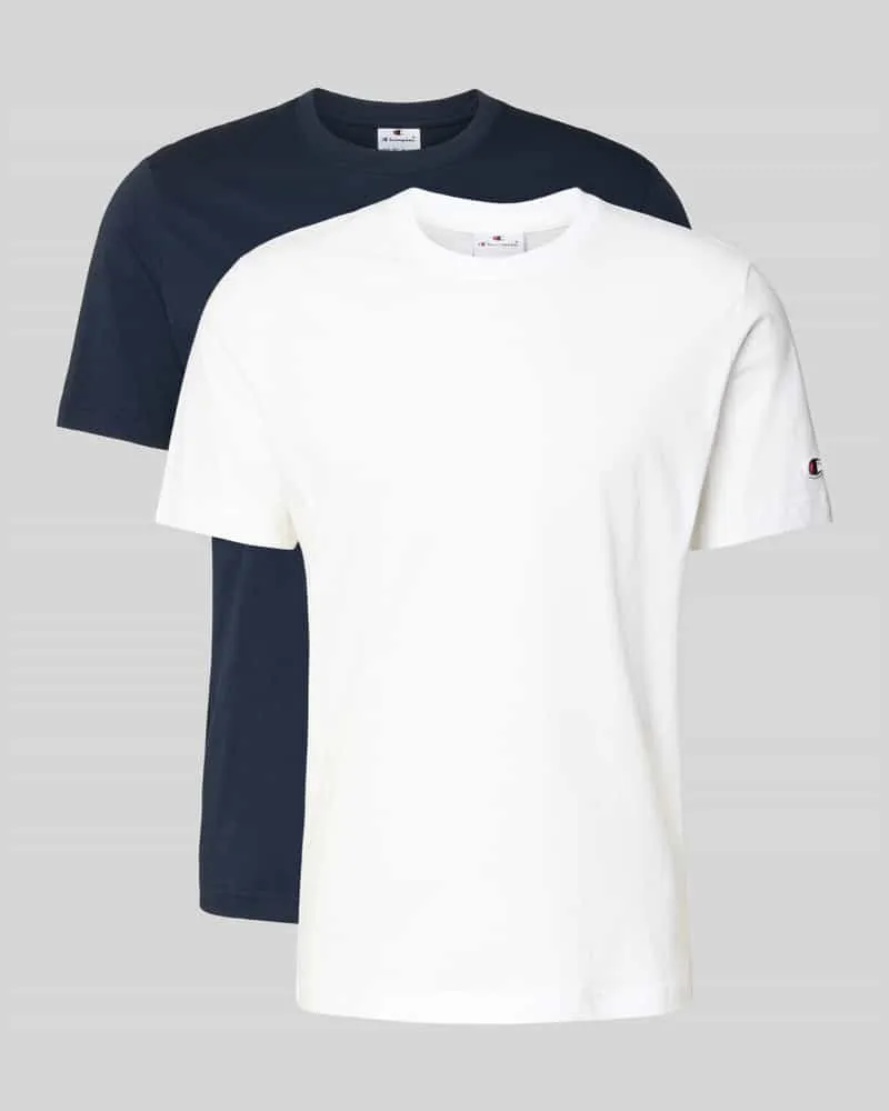 Champion T-Shirt mit Rundhalsausschnitt im 2er-Pack Dunkelblau