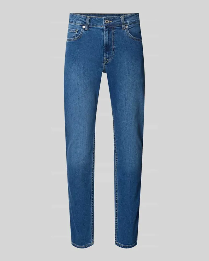 Pepe Jeans Tapered Fit Jeans Baumwoll-Mix Modell 'STANLEY Jeansblau