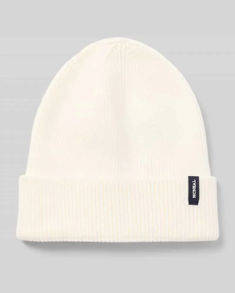 McNeal Mütze mit Label-Patch Offwhite