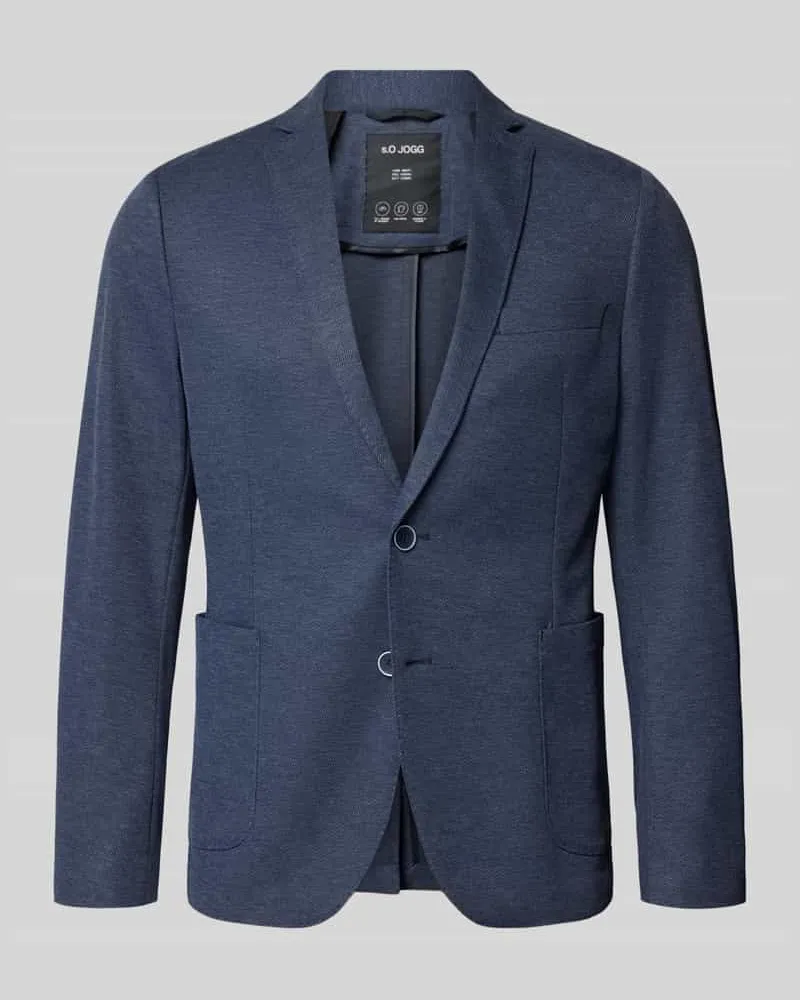 S.Oliver Regular Fit Anzugsakko mit Viskose-Anteil Blau