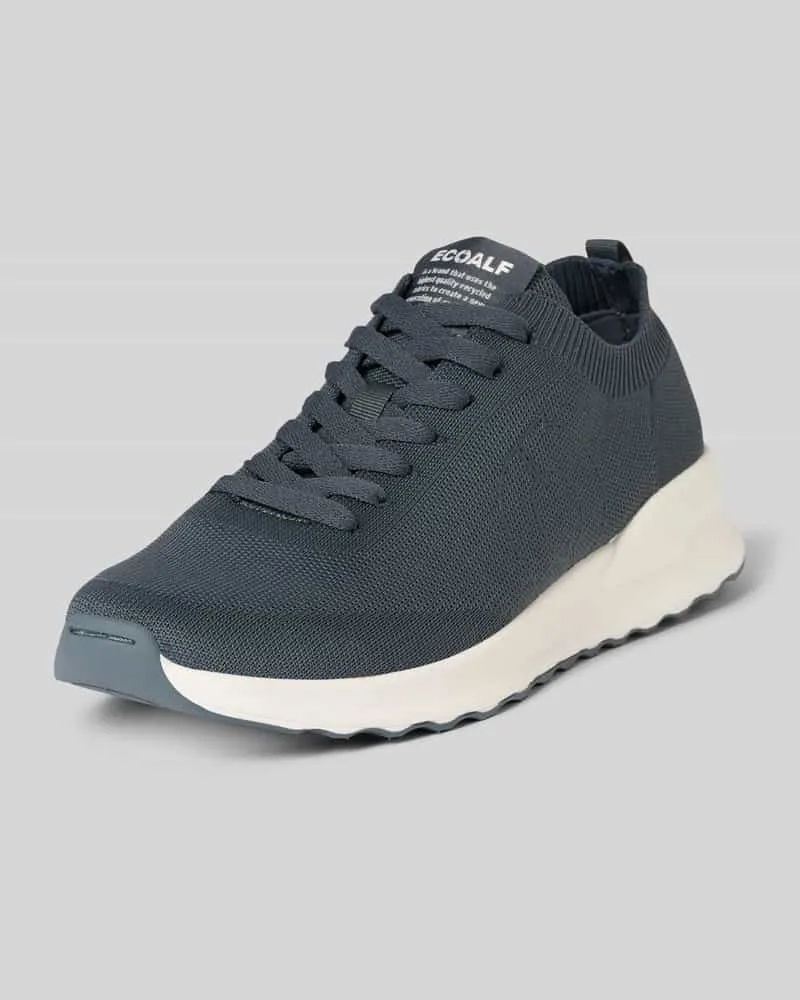 ECOALF Sneaker mit Label-Patch Modell 'CONDEKNITALF Jeansblau