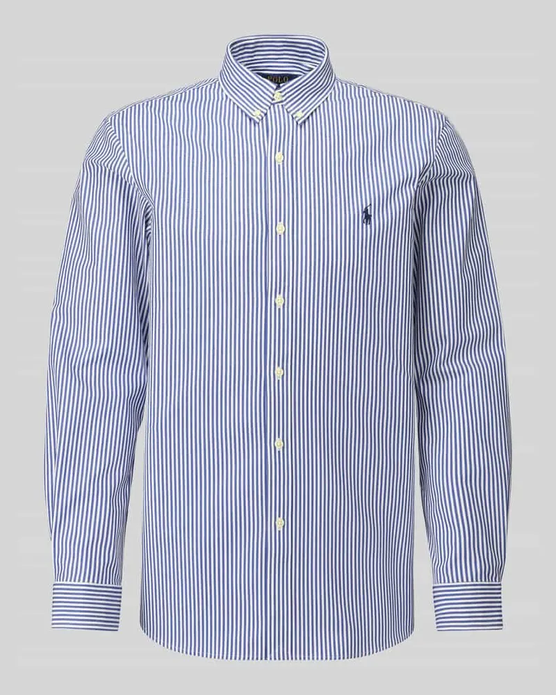 Ralph Lauren Slim Fit Freizeithemd aus Baumwoll-Mix Marine
