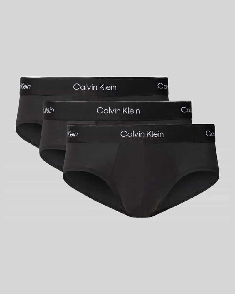 Calvin Klein Slip mit elastischem Label-Bund im 3er-Pack 